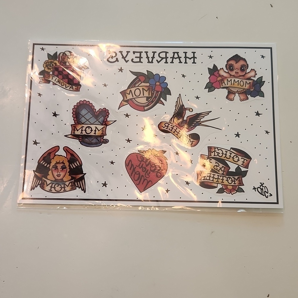 Harveys Seatbelt gift with purchase temporary tattoos Tough as a Mother
